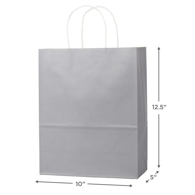 Hallmark 12.5" 12-Pack Assorted Kraft Paper Gift Bags - Image 3