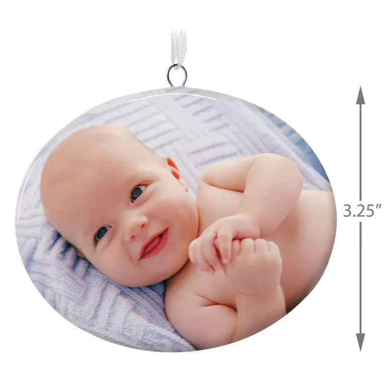 Hallmark 1-Sided Oval Ceramic Photo Ornament - Image 3
