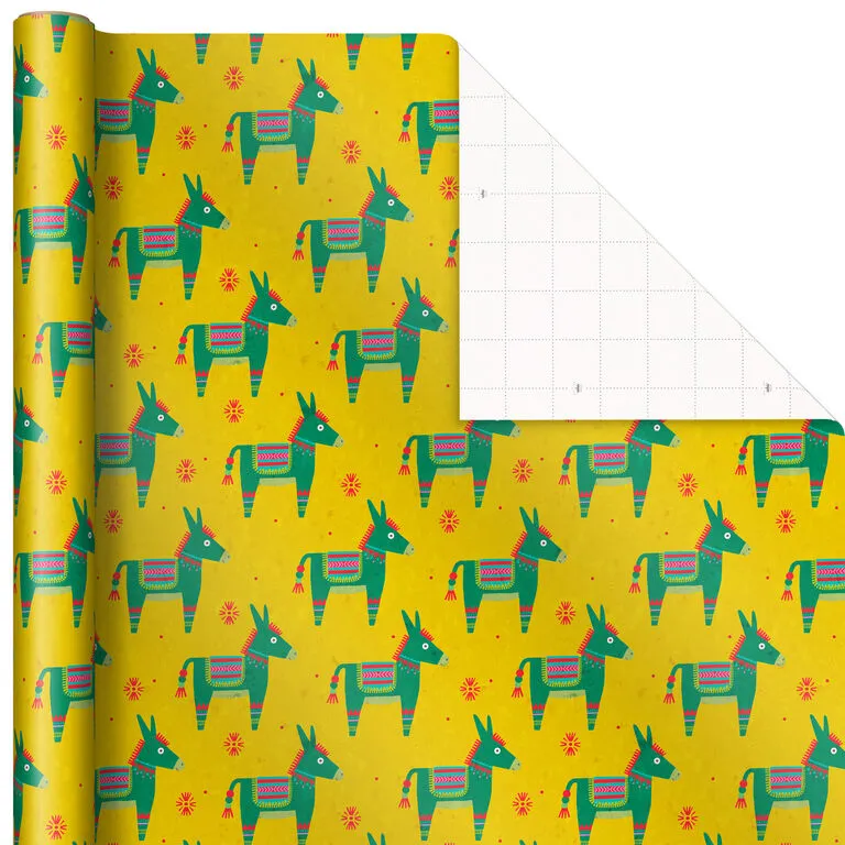 Hallmark Festive And Fun 3-Pack Multicolored Wrapping Paper, 120 Sq. Ft. - Image 5