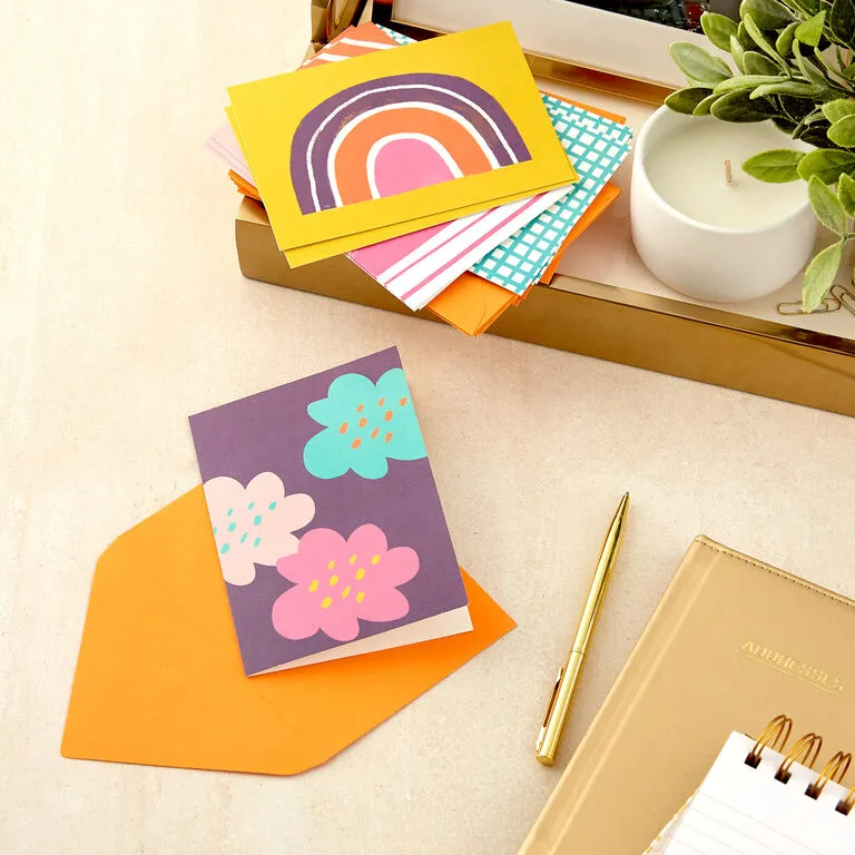 Hallmark Abstract Doodles And Dots Boxed Blank Note Cards, Pack Of 48 - Image 6