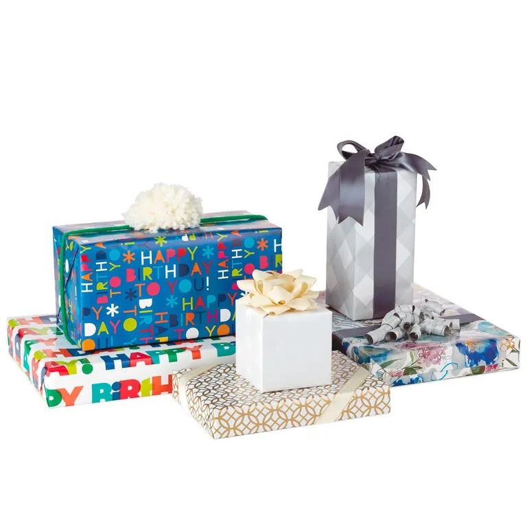Hallmark All Occasions Wrapping Paper Rolls, 6 Pack - Image 2