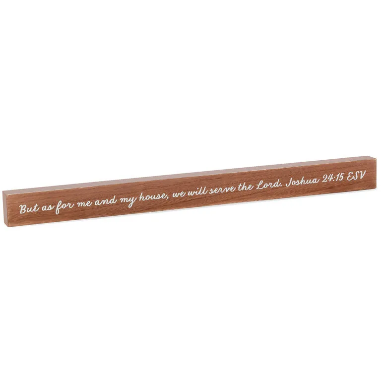 Hallmark As For Me And My House Scripture Quote Sign, 23.5x2