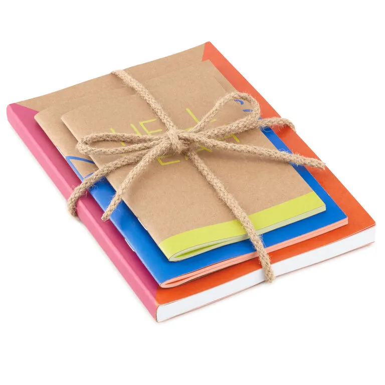 Hallmark Assorted 3-Pack Colorful Kraft Journals - Image 6