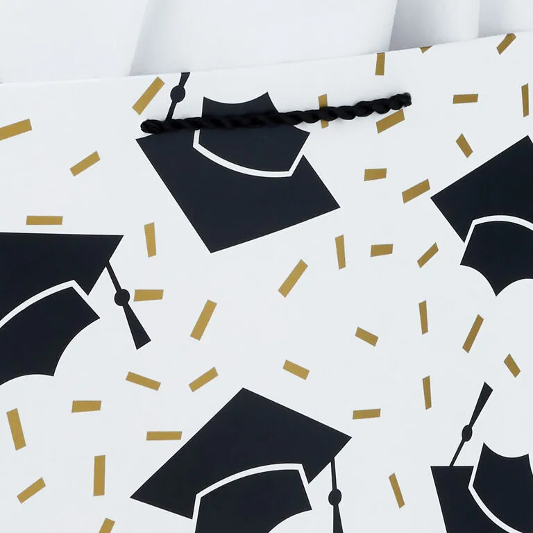 Hallmark 13" Assorted Grad Designs 3-Pack Large Gift Bags With Tissue Paper - Image 4