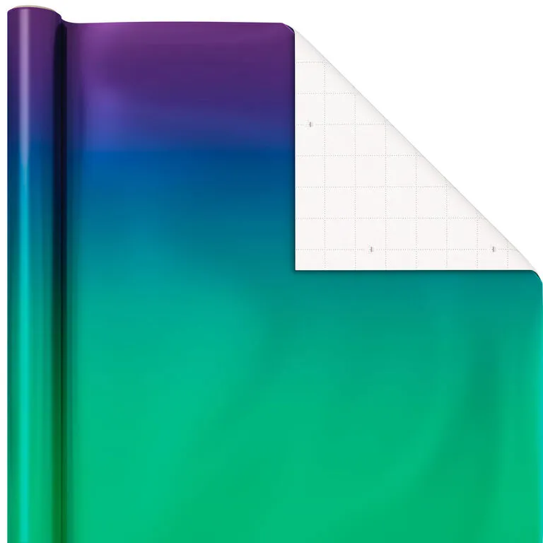 Hallmark Assorted Ombré Foil 3-Pack Wrapping Paper, 60 Sq. Ft Total - Image 4