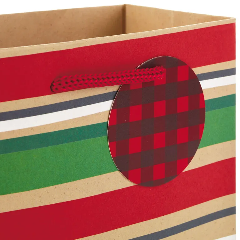 Hallmark Assorted Rustic Designs 8-Pack Small, Medium And Large Christmas Gift Bags - Image 6