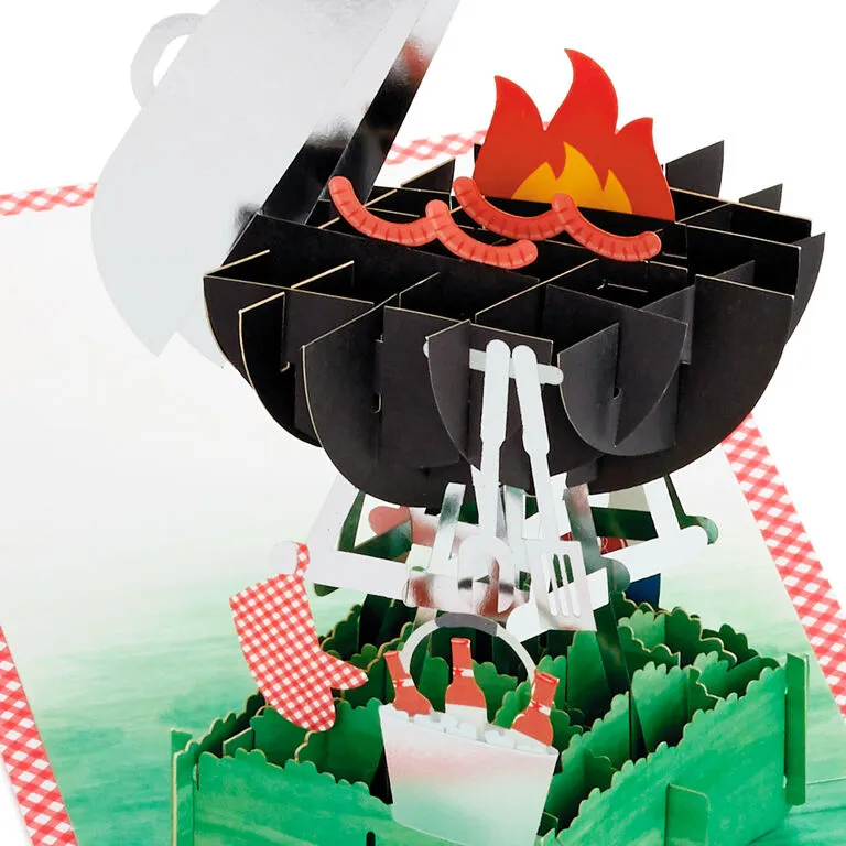 Hallmark BBQ Grill 3D Pop-Up Father's Day Card For Dad - Image 2