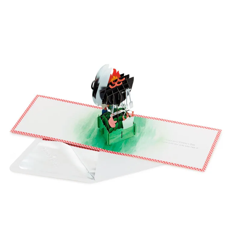 Hallmark BBQ Grill 3D Pop-Up Father's Day Card For Dad - Image 3