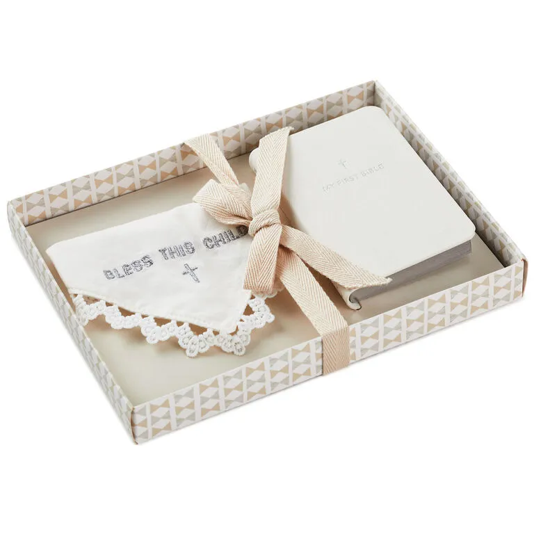 Hallmark Commemorative Handkerchief And First Bible Set - Image 5