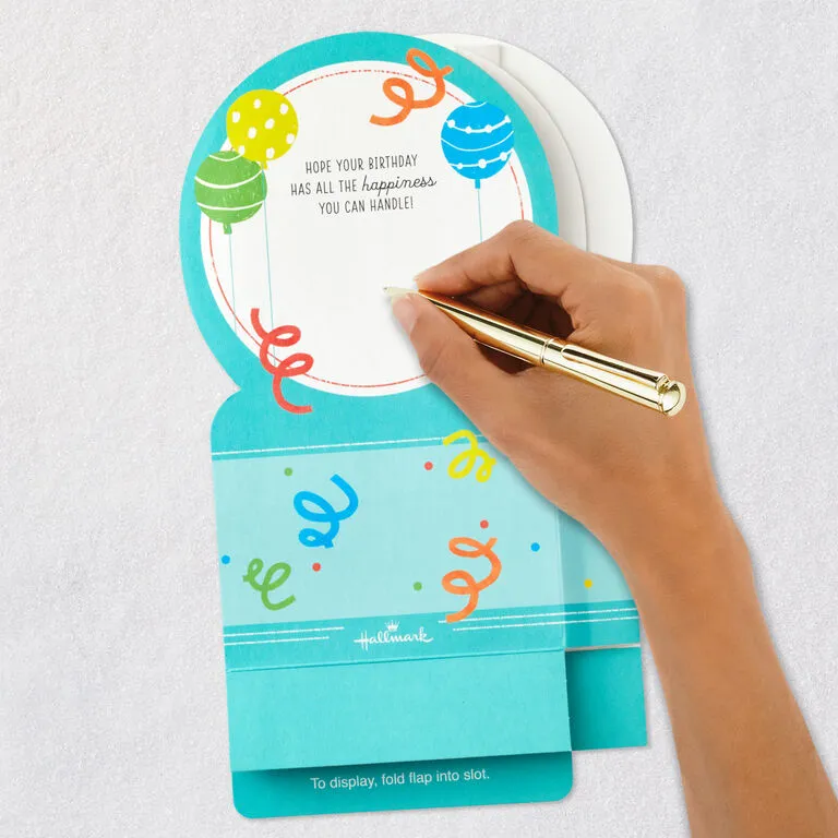 Hallmark All The Happiness Snow Globe Musical 3D Birthday Card With Motion - Image 6
