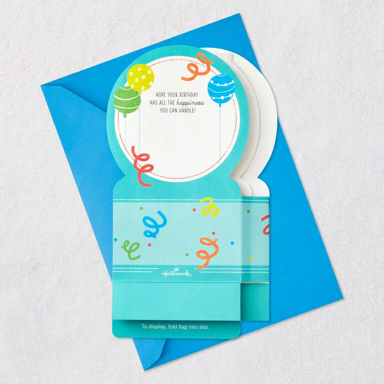 Hallmark All The Happiness Snow Globe Musical 3D Birthday Card With Motion - Image 7