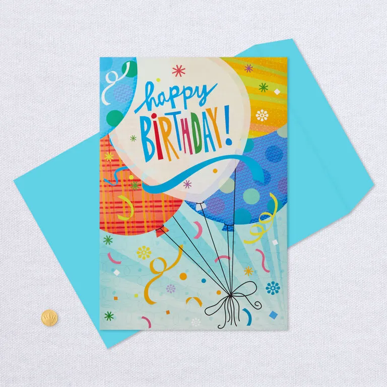 Hallmark 16" Fun Balloons Pop-Up Jumbo Birthday Card - Image 6