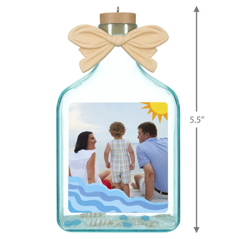 Hallmark A Day At The Beach Sun & Waves Personalized Photo Ornament - Image 3