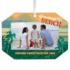 Hallmark Beach Vacation Personalized Text And Photo Metal Ornament