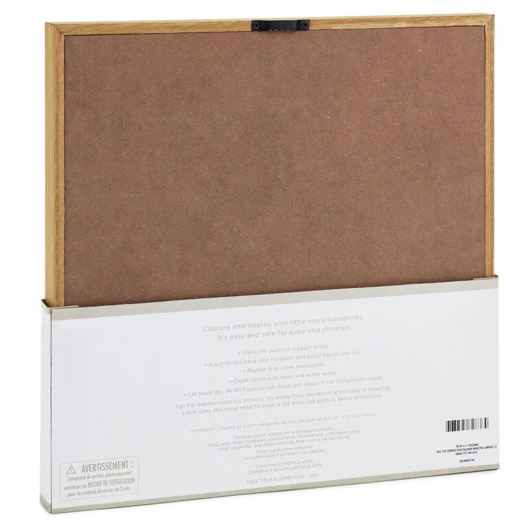 Hallmark Best Grandma Hands Down Wood Sign Handprint Kit - Image 4