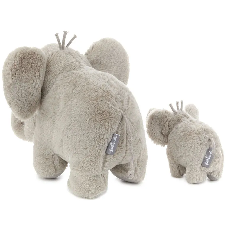 Hallmark Big And Little Elephant Singing Stuffed Animals With Motion, 8" - Image 2
