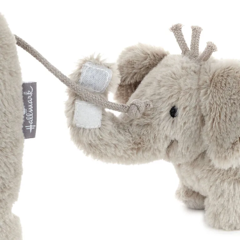 Hallmark Big And Little Elephant Singing Stuffed Animals With Motion, 8" - Image 4