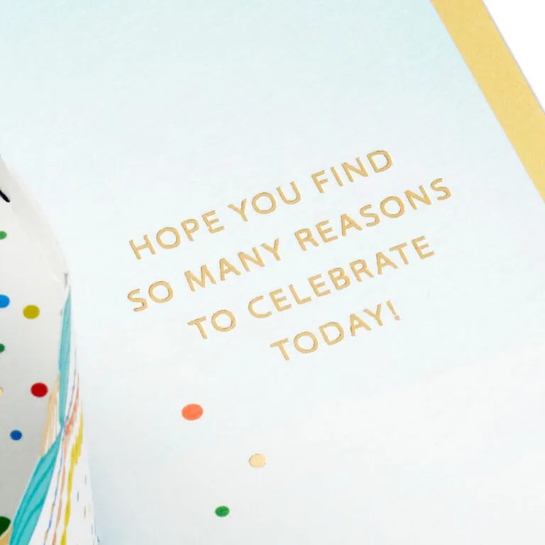 Hallmark Celebrating You Cake 3D Pop-Up Birthday Card - Image 3
