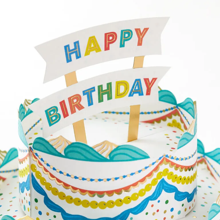 Hallmark Celebrating You Cake 3D Pop-Up Birthday Card - Image 4