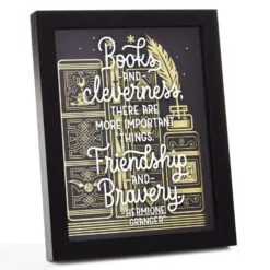 Hallmark Harry Potter™ Friendship And Bravery Hermione Granger™ Framed Quote Sign, 8x10