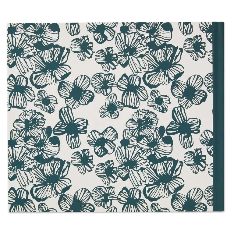 Hallmark In Loving Memory Floral Funeral Guest Book - Image 5