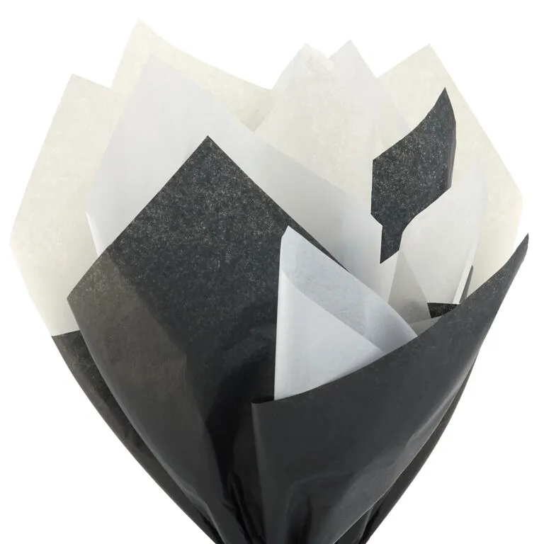 Hallmark Black/White/Cream 3-Pack Bulk Tissue Paper, 120 Sheets - Image 2