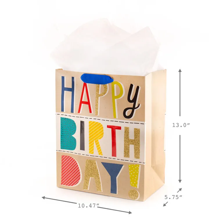 Hallmark Bold Birthday 3-Pack Assorted Gift Bags With Tissue - Image 3