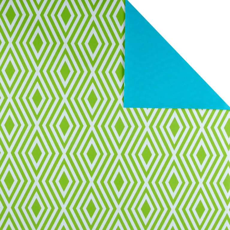 Hallmark Bold Patterns And Solids 3-Pack Reversible Wrapping Paper - Image 4