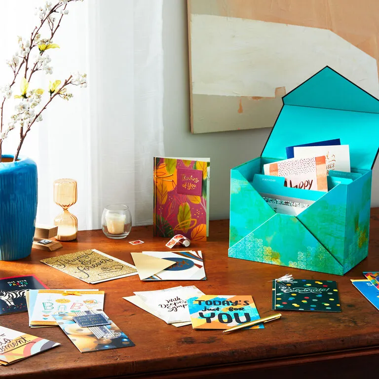 Hallmark Assorted Mahogany All-Occasion Greeting Cards In Green Watercolor Organizer, Box Of 24 - Image 6