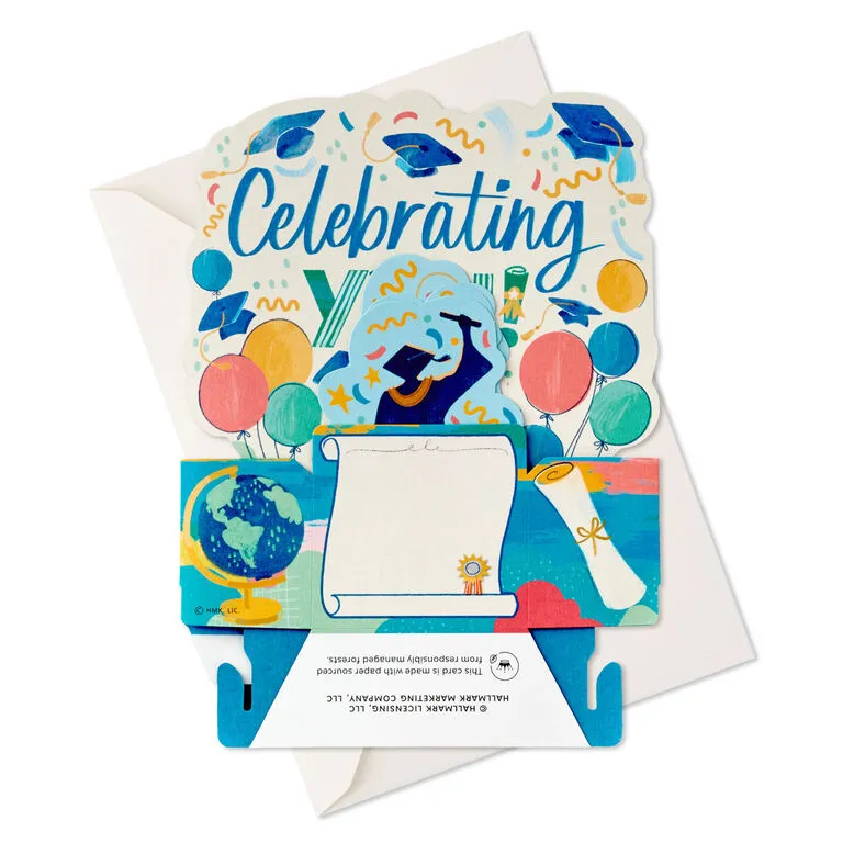 Hallmark Celebrating You 3D Pop-Up Graduation Cards, Pack Of 8 - Image 7