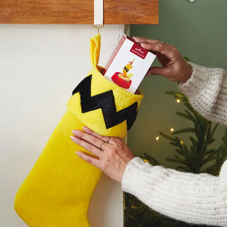 Hallmark The PeanutsĀ® Gang Charlie Brown Stocking - Image 2