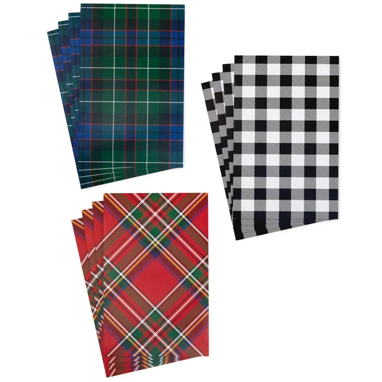 Hallmark Checks And Plaids 12-Pack Designed Shirt Boxes - Image 5