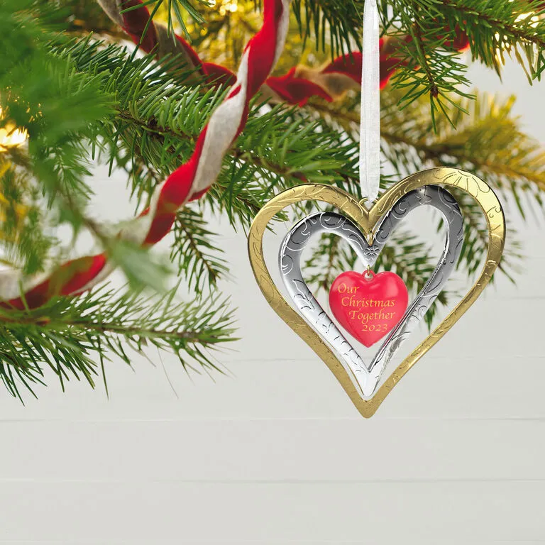 Hallmark Our Christmas Together 2023 Metal Ornament - Image 2