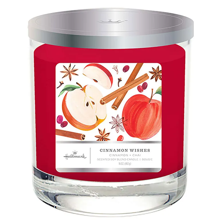 Hallmark Cinnamon Wishes 3-Wick Jar Candle, 16 Oz.