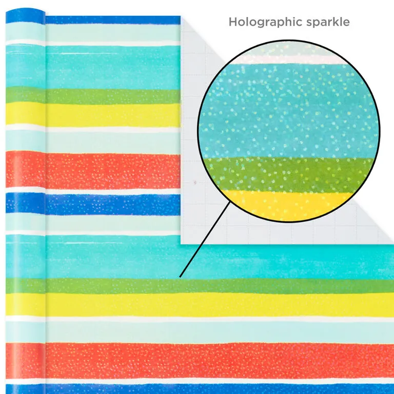 Hallmark Colorful Celebration 3-Pack Wrapping Paper, 55 Sq. Ft. Total - Image 4