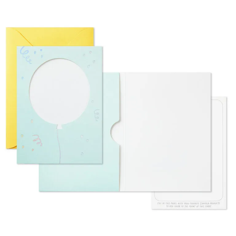 Hallmark Crayola® Kids Card Kit With Markers In Caddy, Pack Of 8 - Image 2