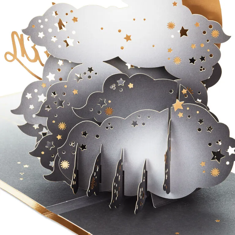 Hallmark Crescent Moon 3-D Pop-Up Halloween Card - Image 5