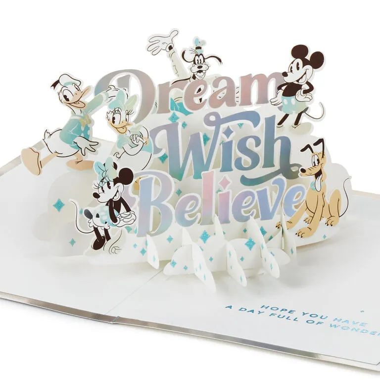 Hallmark Disney 100 Years Of Wonder Day Full Of Wonder 3D Pop-Up Card