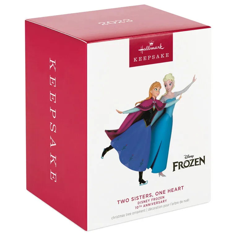 Hallmark Disney Frozen 10th Anniversary Two Sisters, One Heart Ornament - Image 4