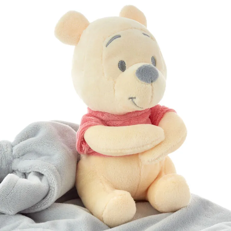 Hallmark Disney Baby Winnie The Pooh Plush And Lovey Blanket - Image 4