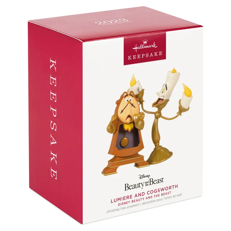 Hallmark Disney Beauty And The Beast Lumiere And Cogsworth Ornament - Image 4