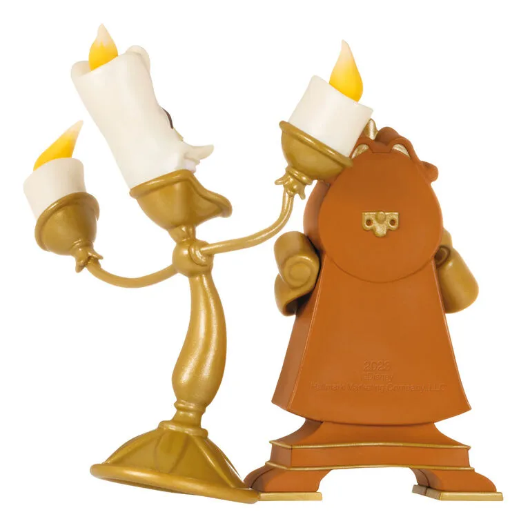 Hallmark Disney Beauty And The Beast Lumiere And Cogsworth Ornament - Image 6