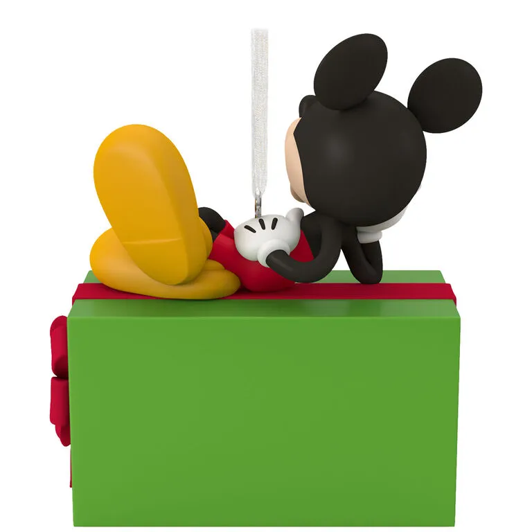 Hallmark Disney Mickey Mouse Christmas Present Personalized Ornament - Image 5