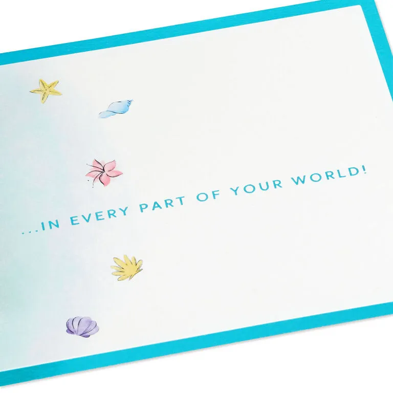 Hallmark Disney The Little Mermaid Wishing You Happiness 3D Pop-Up Card - Image 3