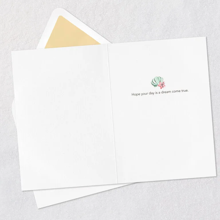 Hallmark Disney The Little Mermaid Ariel Happy Wish Quilled Paper Handmade Card - Image 3