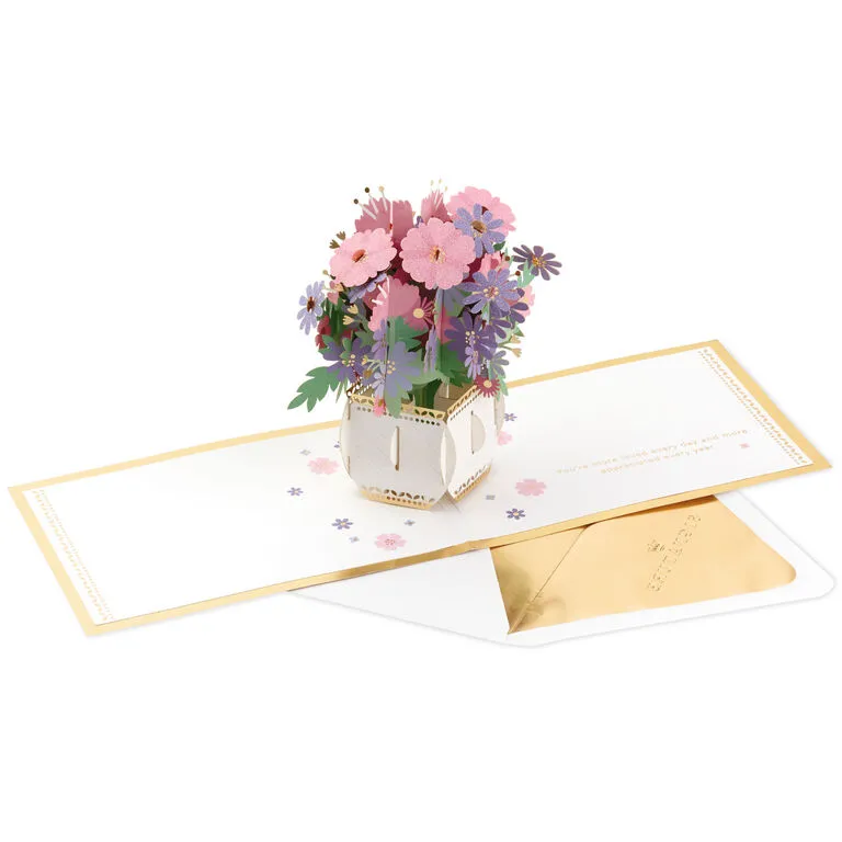 Hallmark Love And Appreciation Flower Bouquet 3D Pop-Up Love Card - Image 2
