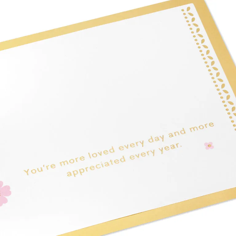 Hallmark Love And Appreciation Flower Bouquet 3D Pop-Up Love Card - Image 3