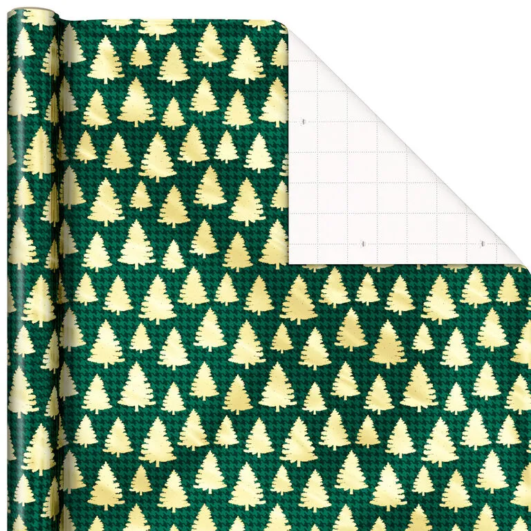Hallmark Traditional 3-Pack Foil Christmas Wrapping Paper Assortment, 60 Sq. Ft. - Image 6
