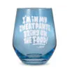 Hallmark Friends Bring On The Food Stemless Wine Glass, 16 Oz.