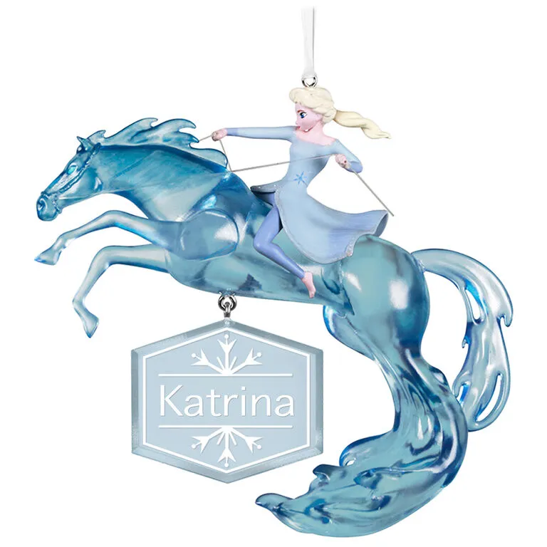 Hallmark Disney Frozen 2 Elsa And Nokk Personalized Ornament